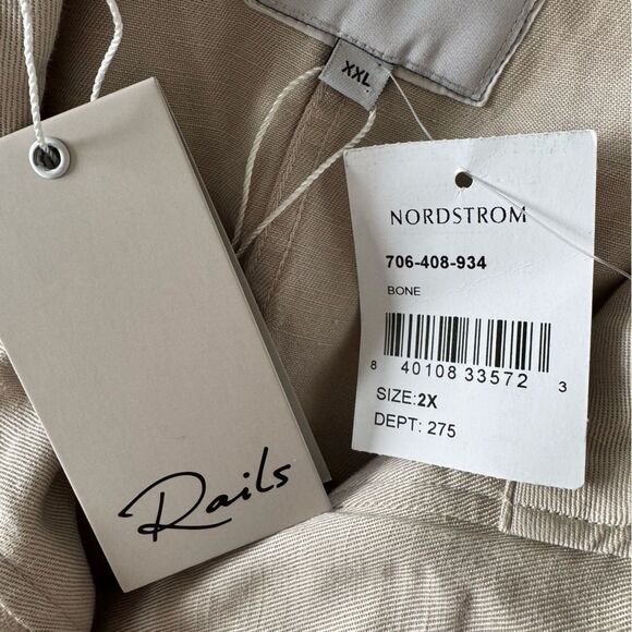 NWT Rails | Collins Military Jacket in Bone Size XXL - Picture 13 of 16